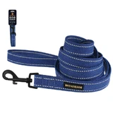Bronzedog (Бронздог) Сotton Dog Leash Super Strong - Брезентовий повідець для собак із металевим карабіном з карбоновим покриттям; 2,0х200 см (Синій)
