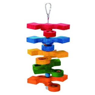 Bubimex Arrows - Подвесная игрушка с ячейками из дерева для птиц; 26х13х13 см