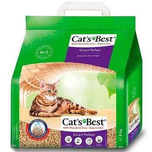 Cat's Best (Кетс Бест) Smart Pellets - Наполнитель древесный гранулированный комкующийся для кошачьего туалета; 5 кг