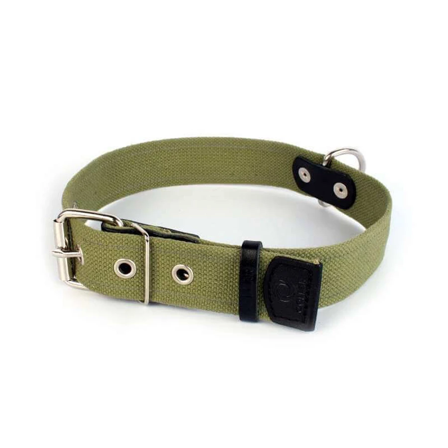 Collar (Коллар) - Ошейник брезентовый со светоотражающей нитью; 3,5х51-63 см: цены и характеристики