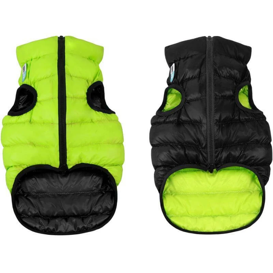 Collar (Коллар) AiryVest - Двусторонняя курточка для собак (салатовая/черная); S30 (27-30 см): цены и характеристики