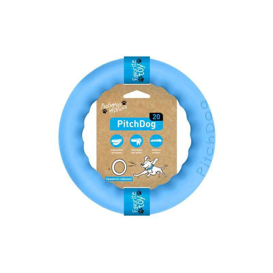 Collar (Коллар) PitchDog - Кільце для ігор та апортування; 20 см (Блакитний): ціни та характеристики