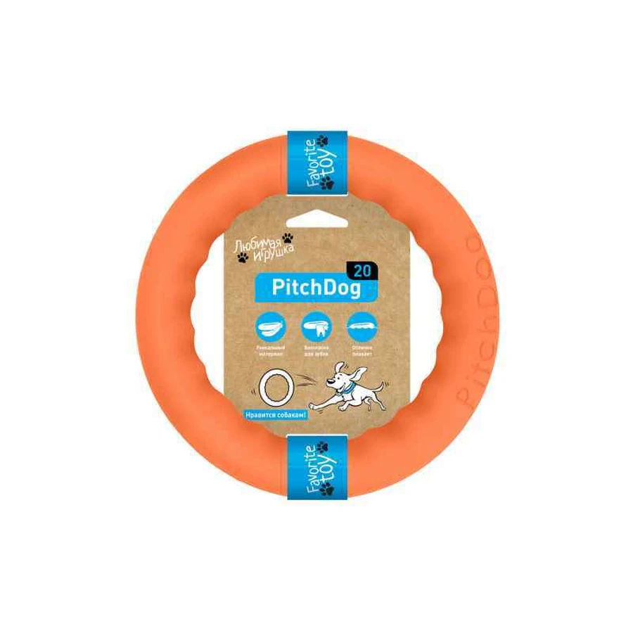 Collar (Коллар) PitchDog - Кільце для ігор та апортування; 20 см (Помаранчевий): ціни та характеристики