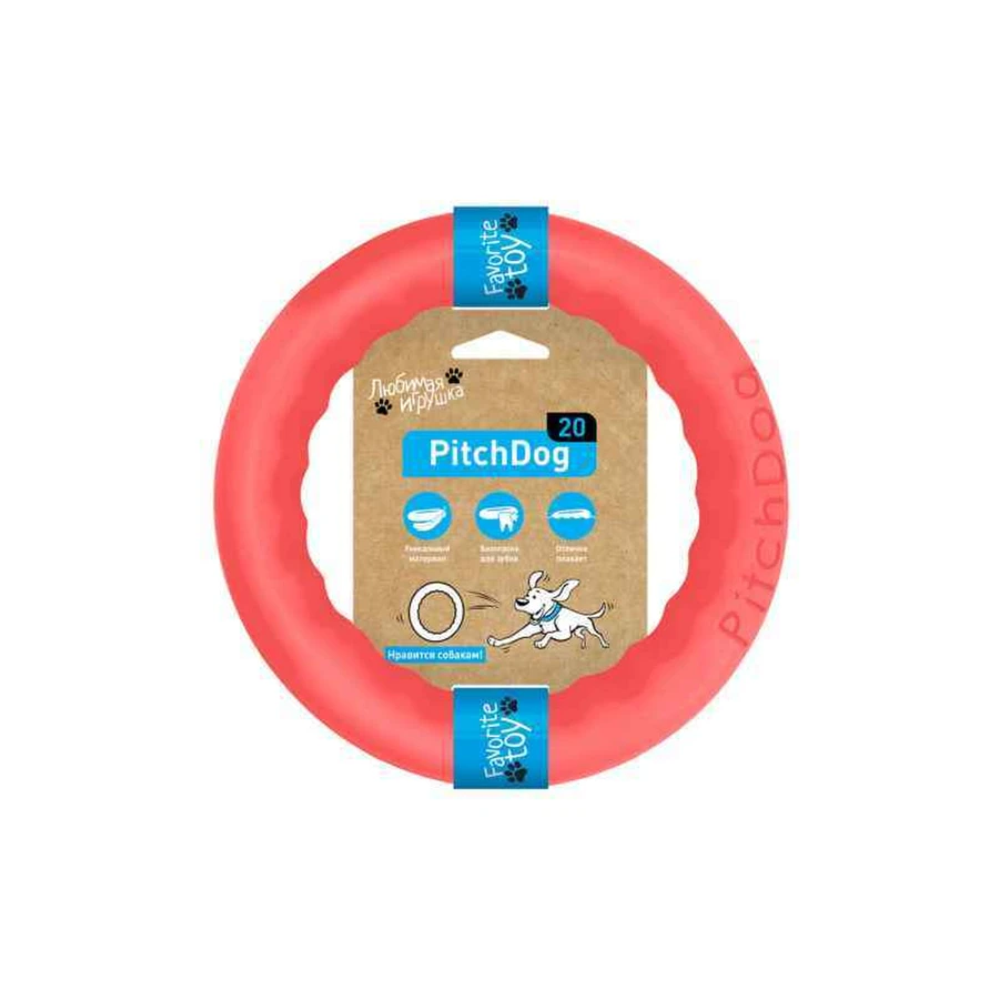 Collar (Коллар) PitchDog - Кільце для ігор та апортування; 20 см (Рожевий): ціни та характеристики