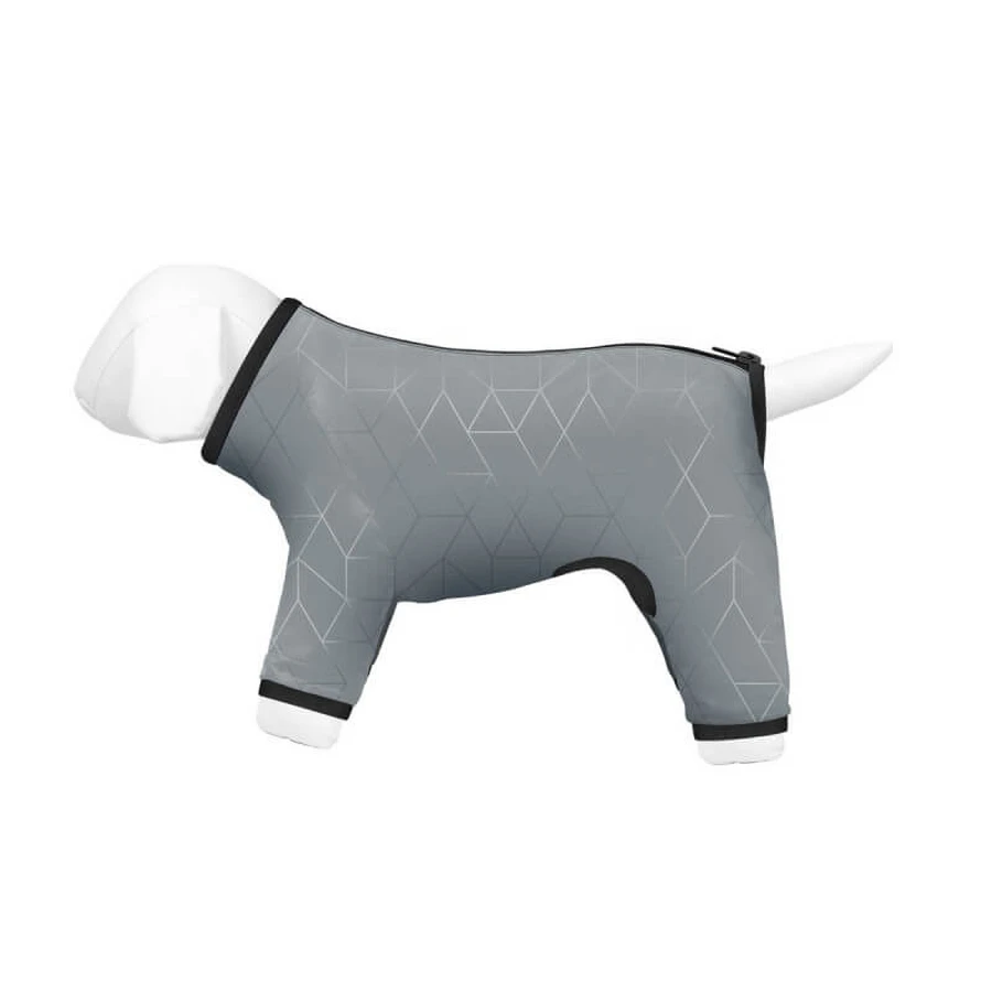 Collar (Коллар) WAUDOG Clothes - Дощовик для собак світловідбиваючий (сірий); S32 (29-32 см): ціни та характеристики