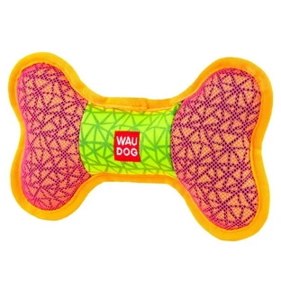 Collar (Коллар) WAUDOG Fun - Игрушка Кость с пищалкой для собак; 20х12 см (Розовый)