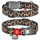 Collar (Коллар) WAUDOG Nylon - Нашийник для собак з малюнком «Леопард», QR паспортом і пластиковою пряжкою-фастекс, нейлоновий; 2,5х37-58 см