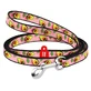Collar (Коллар) WAUDOG Nylon – Повідець для котів та дрібних порід собак з малюнком «Авокадо на рожевому», нейлоновий; 1,0х122 см