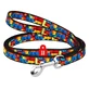 Collar (Коллар) WAUDOG Nylon - Поводок для котов и мелких пород собак с рисунком "Блоки", нейлоновый; 1,0х122 см