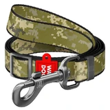 Collar (Коллар) WAUDOG Nylon – Регульований повідець для собак з малюнком «Мілітарі», нейлоновий; 1,5х183 см (Military)