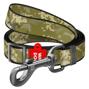 Collar (Коллар) WAUDOG Nylon - Регулируемый поводок для собак с рисунком "Милитари", нейлоновый; 2,0х183 см (Military)