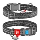 Collar (Коллар) WAUDOG Re-cotton - Ошейник светоотражающий для собак из восстановленного хлопка; 2,0х24-40 см (Серый)