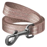 Collar (Коллар) WAUDOG Re-cotton – Повідець світло-відбиваючий для собак з відновленої бавовни; 1,5х200 см (Коричневий)