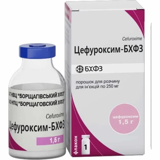 Цефуроксим-БХФЗ пор. д/п ин. р-ра 1,5 г 