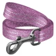 Collar (Коллар) WAUDOG Re-cotton - Поводок светоотражающий для собак из восстановленного хлопка; 2,5х200 см (Фиолетовый)