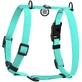 Collar WAUDOG Magnet - Шлея водостійка анатомічна з магнітною пряжкою-фастексом і QR-паспортом для собак; L (2,5х50-85х61-100 см) (Бірюзовий)