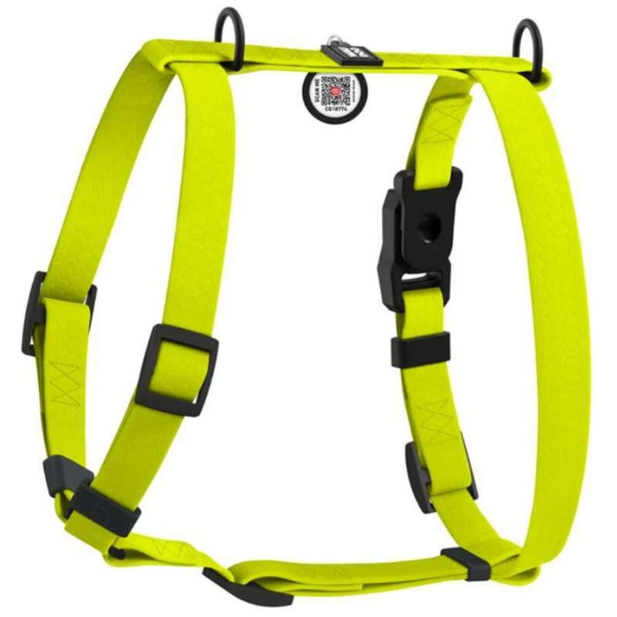 Collar WAUDOG Magnet - Шлея водостійка анатомічна з магнітною пряжкою-фастексом і QR-паспортом для собак; S (1,5х28-42х32-52 см) (Лимонний): ціни та характеристики