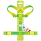 Collar WAUDOG Nylon Recycled - Шлея анатомічна H-подібна градієнт з QR-паспортом для собак; L (2,5х51-85х60-85 см) (Жовтий / Салатовий)