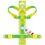 Collar WAUDOG Nylon Recycled - Шлея анатомічна H-подібна градієнт з QR-паспортом для собак; XL (2,5х60-100х68-100 см) (Жовтий / Салатовий)