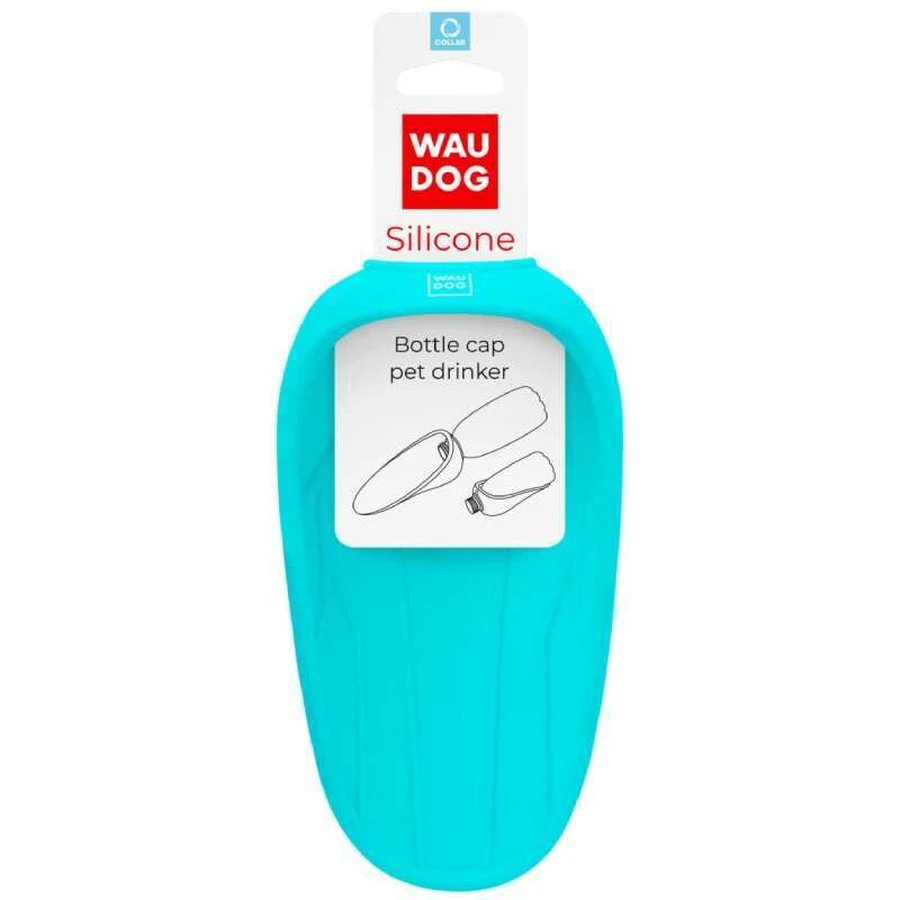 Collar WAUDOG Silicone - Поїлка-насадка на пляшку для домашніх тварин; 16,5х9 см (Блакитний): ціни та характеристики