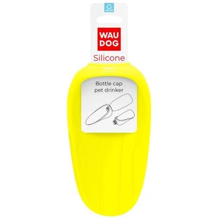 Collar WAUDOG Silicone - Поїлка-насадка на пляшку для домашніх тварин; 16,5х9 см (Жовтий)