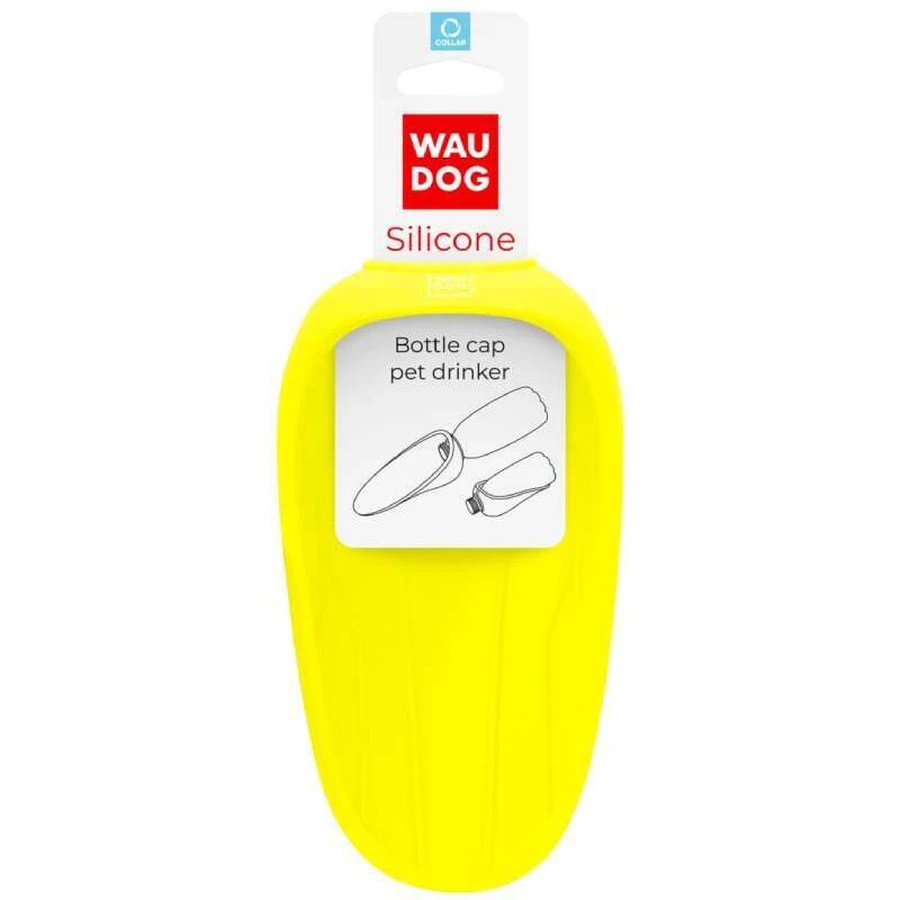 Collar WAUDOG Silicone - Поїлка-насадка на пляшку для домашніх тварин; 16,5х9 см (Жовтий): ціни та характеристики
