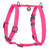 Collar WAUDOG Waterproof - Шлея водостойкая анатомическая с QR-паспортом для собак; S/1,5х28-42х34-51 см (Ярко-розовый)