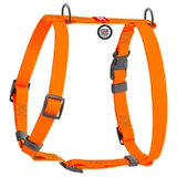 Collar WAUDOG Waterproof - Шлея водостійка анатомічна з QR-паспортом для собак; М/2х40-66х50-80 см (Помаранчевий)