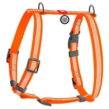 Collar WAUDOG Waterproof - Шлея водостойкая светоотражающая анатомическая с QR-паспортом для собак; S/1,5х28-42х34-51 см (Оранжевый)