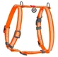 Collar WAUDOG Waterproof - Шлея водостойкая светоотражающая анатомическая с QR-паспортом для собак; М/2х40-66х50-80 см (Оранжевый)