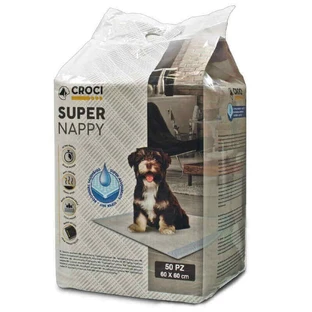 Croci (Крочи) Super Nappy - Одноразовые гигиенические пеленки для собак и котов; 60x60 см / 50 шт.