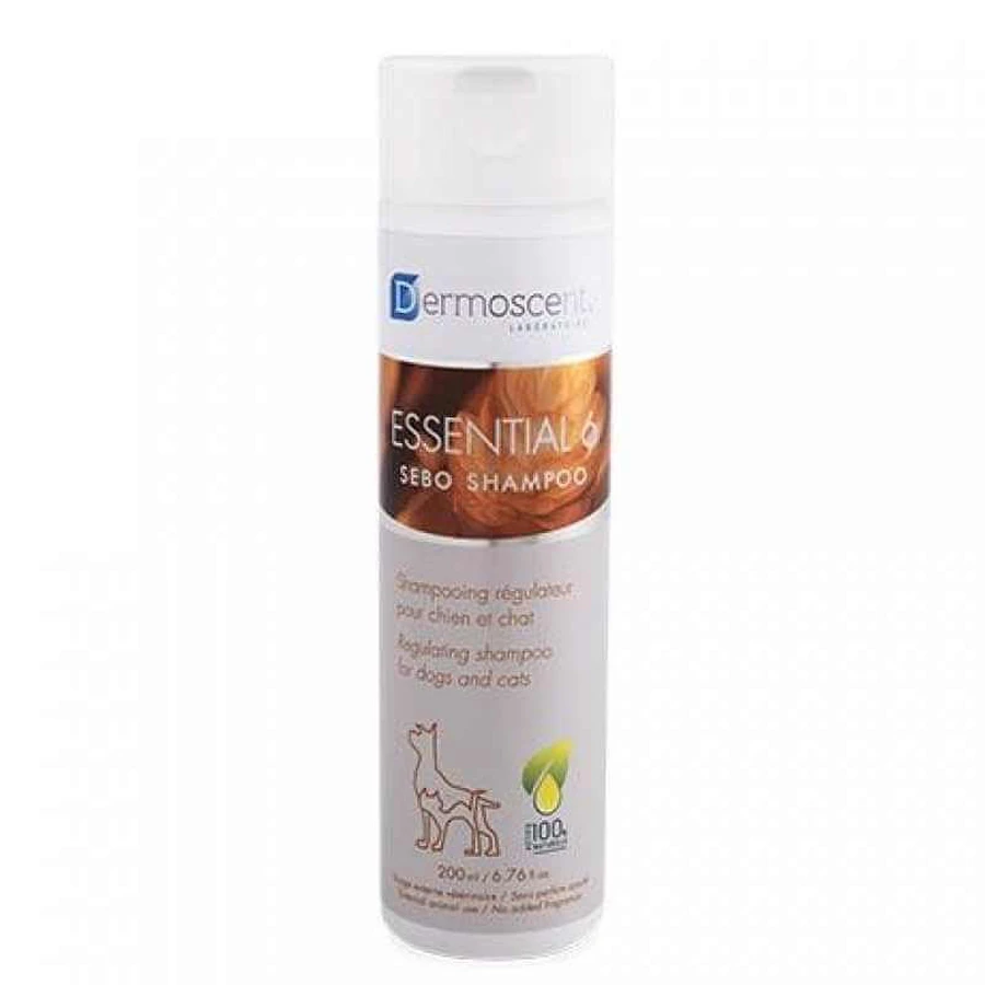 Dermoscent (Дермосент) Essential 6 Sebo Shampoo - Шампунь, який регулює активність сальних залоз; 200 мл: ціни та характеристики