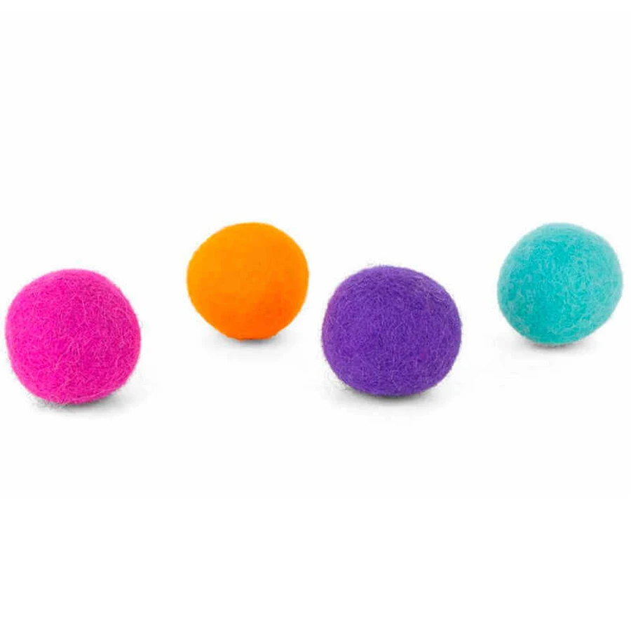 District 70 (Дистрикт 70) Glow Felt Ball Toys - Игрушки для котов; 35 мм (Цвета в ассортименте): цены и характеристики
