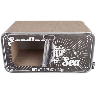 District 70 (Дистрикт 70) Sardine - Игровой комплекс-домик Сардина для котов; 60x30x30 см (Черный)