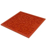 District 70 (Дистрикт 70) Stylish Cat Lick Mat Quest - Коврик-лизунец Квест для котов и собак небольших пород; 20х20 см (Оранжевый)