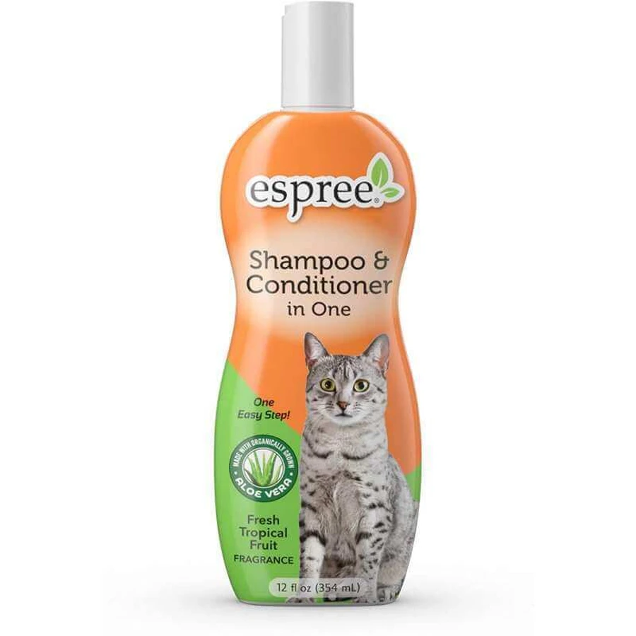 Espree (Эспри) Shampoo and Conditioner in One for Cats - Шампунь и кондиционер в одном для кошек; 355 мл: цены и характеристики