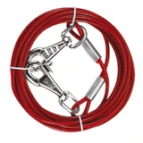 Ferplast (Ферпласт) Cable PA - Шнур стальной для собак с пластиковым покрытием; 2,8x450 см (Красный)