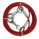 Ferplast (Ферпласт) Cable PA - Шнур стальной для собак с пластиковым покрытием; 2,8x450 см (Красный)