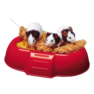 Ferplast (Ферпласт) Dada Feeding Bowl – Годівниця для гризунів з пластику; 16,5x11,5x3,5 см