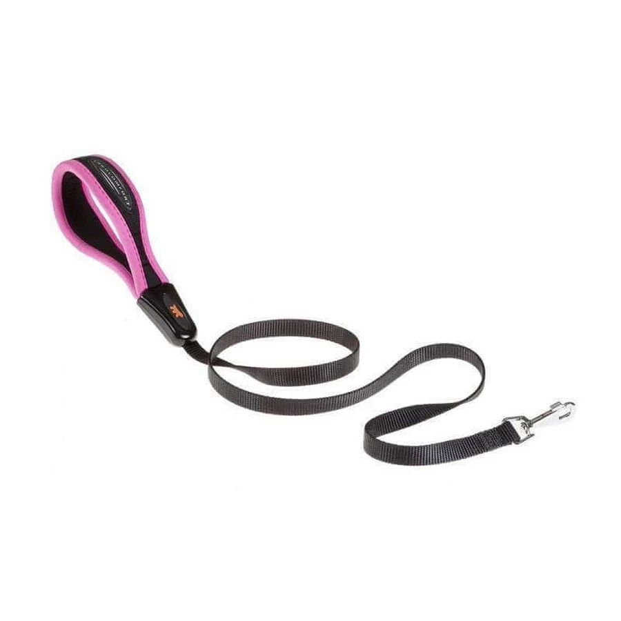 Ferplast (Ферпласт) ERGOCOMFORT FLUO G - Поводок нейлоновый для собак; 1,5х120 см (Чёрно-розовый): цены и характеристики