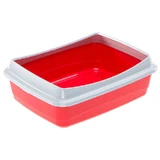 Ferplast (Ферпласт) NIP Plus 10 - Туалет открытый пластиковый с фиксатором гигиенического мешка для котов; 46х37х15,5 см (Цвета в ассортименте)