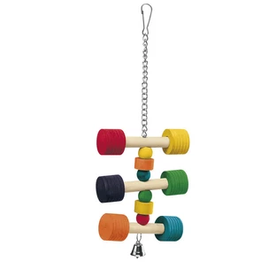 Ferplast (Ферпласт) Parrot 3 Perch Toy - Дерев'яна іграшка для папуг; 11,5x11,5x31 см