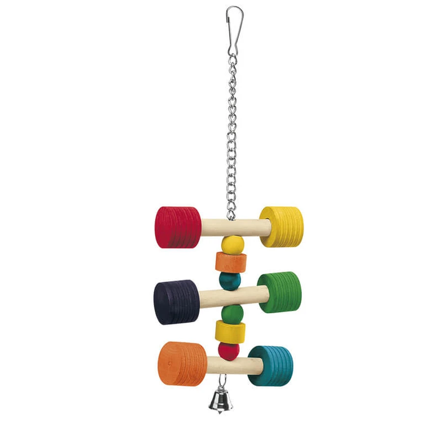 Ferplast (Ферпласт) Parrot 3 Perch Toy - Дерев'яна іграшка для папуг; 11,5x11,5x31 см: ціни та характеристики