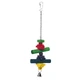 Ferplast (Ферпласт) Parrot Toy - Деревянная игрушка с колокольчиком для попугаев; 3,8x31 см