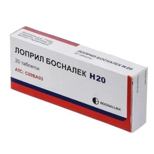 Лоприл босналек h 20 табл. блістер №20
