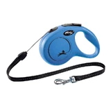 Flexi (Флексі) New Classic S Long cord - Повідець-рулетка для собак дрібних порід, довгий трос (8 м, до 12 кг); S (Синій)