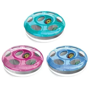 Georplast Ufo - Игрушка с двумя мячами для котов; 25x8 см (Цвета в ассортименте)