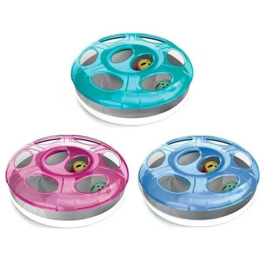 Georplast Ufo - Игрушка с двумя мячами для котов; 25x8 см (Цвета в ассортименте): цены и характеристики