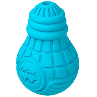 GiGwi Bulb Rubber – Іграшка Лампочка гумова для собак; S (9х6 см) (Блакитний)