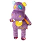 GiGwi Plush Friendz – Іграшка Бегемот з мотузками та пискавкою для цуценят; 34х20 см